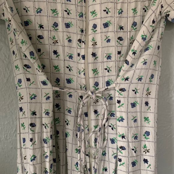 floral square midi summer dress - Picture 3 of 13